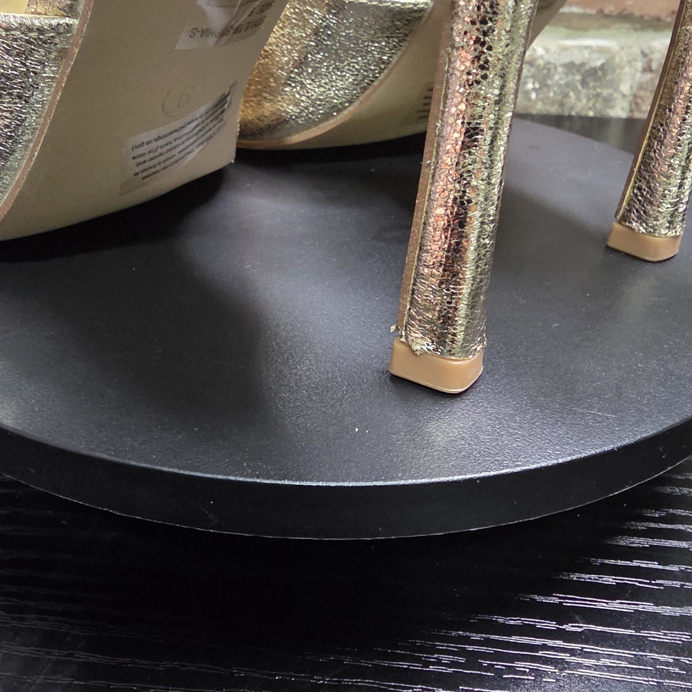 True Religion Gold Women's Heeled Sandals - Picture 7 of 7